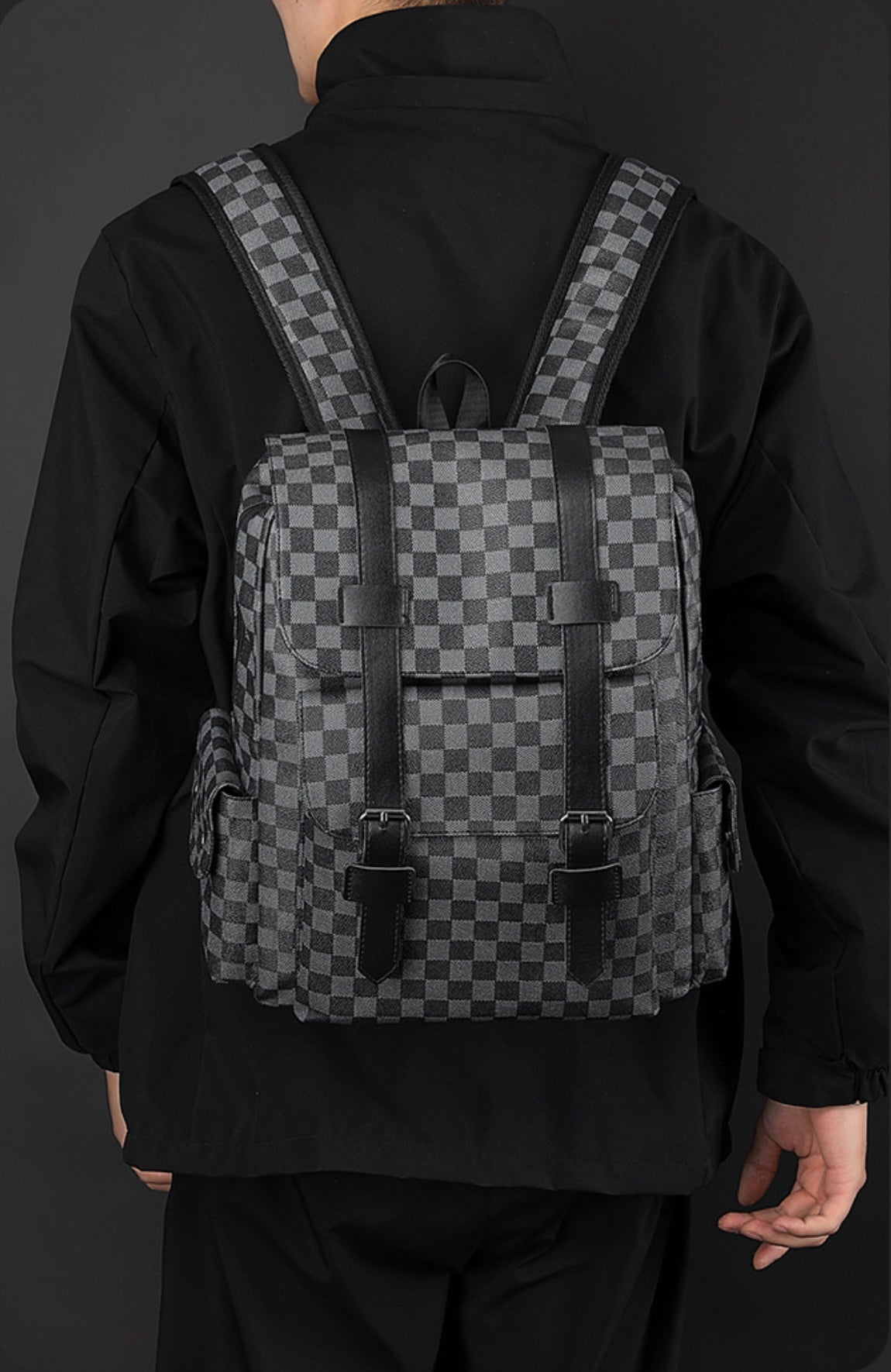 Checkered-Backpack